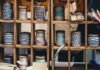 Gorgeous DIY Button Wall Art Made From Old Plates