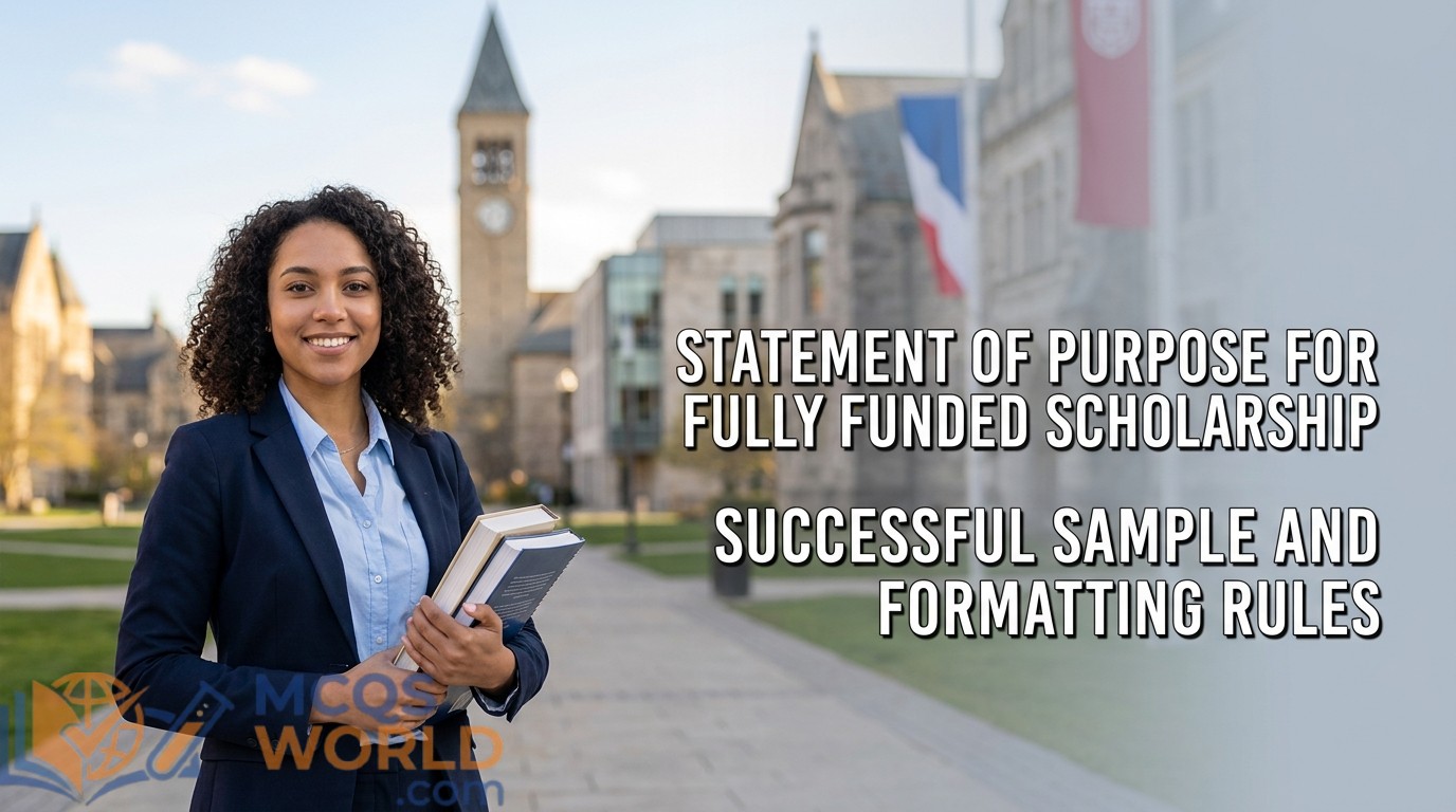 Statement of Purpose for Fully Funded Scholarship: Successful Sample and Formatting Rules Statement of Purpose for Fully Funded Scholarship: Successful Sample and Formatting Rules