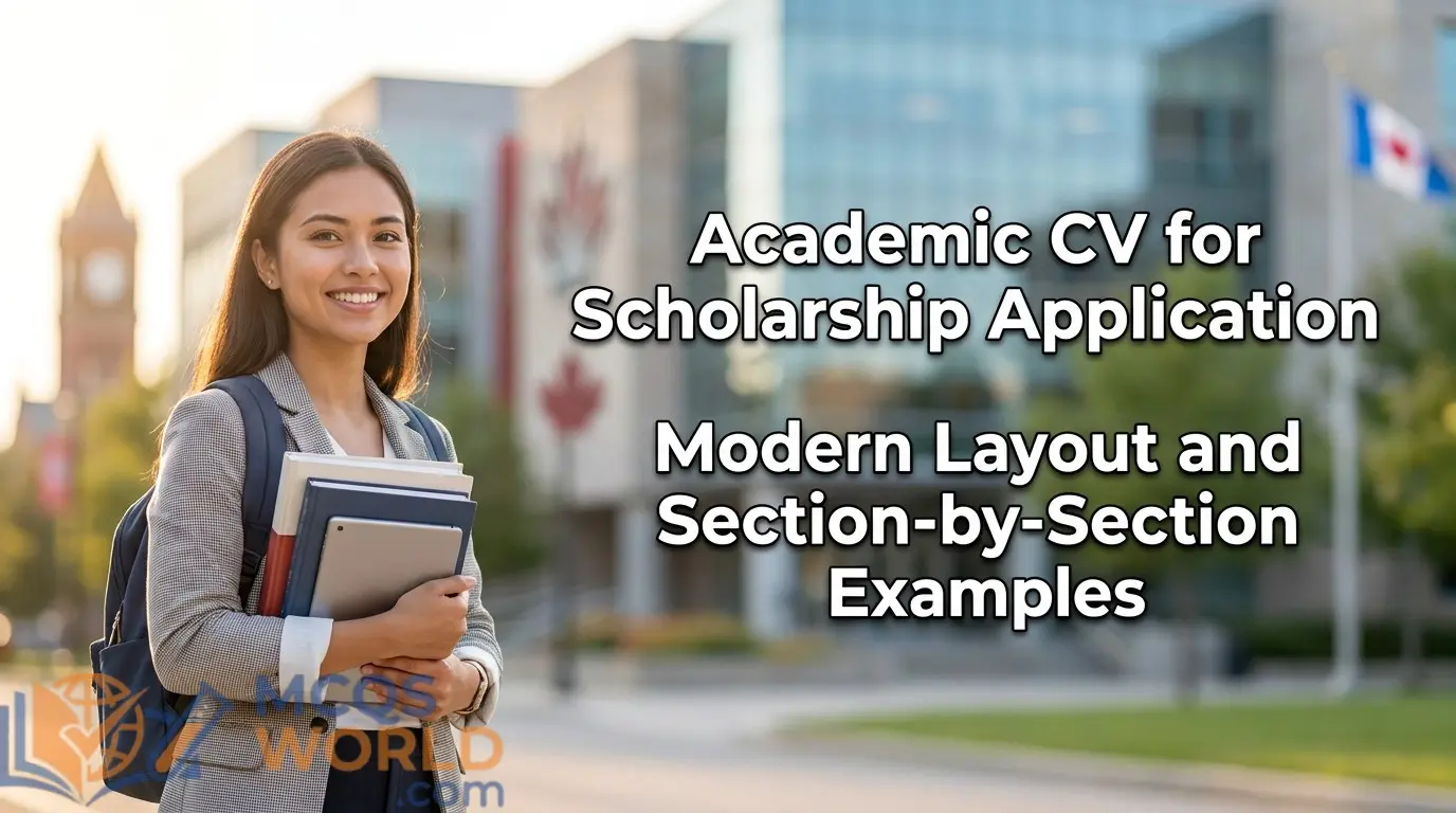Academic CV for Scholarship Application: Modern Layout and Section-by-Section Examples Academic CV for Scholarship Application: Modern Layout and Section-by-Section Examples