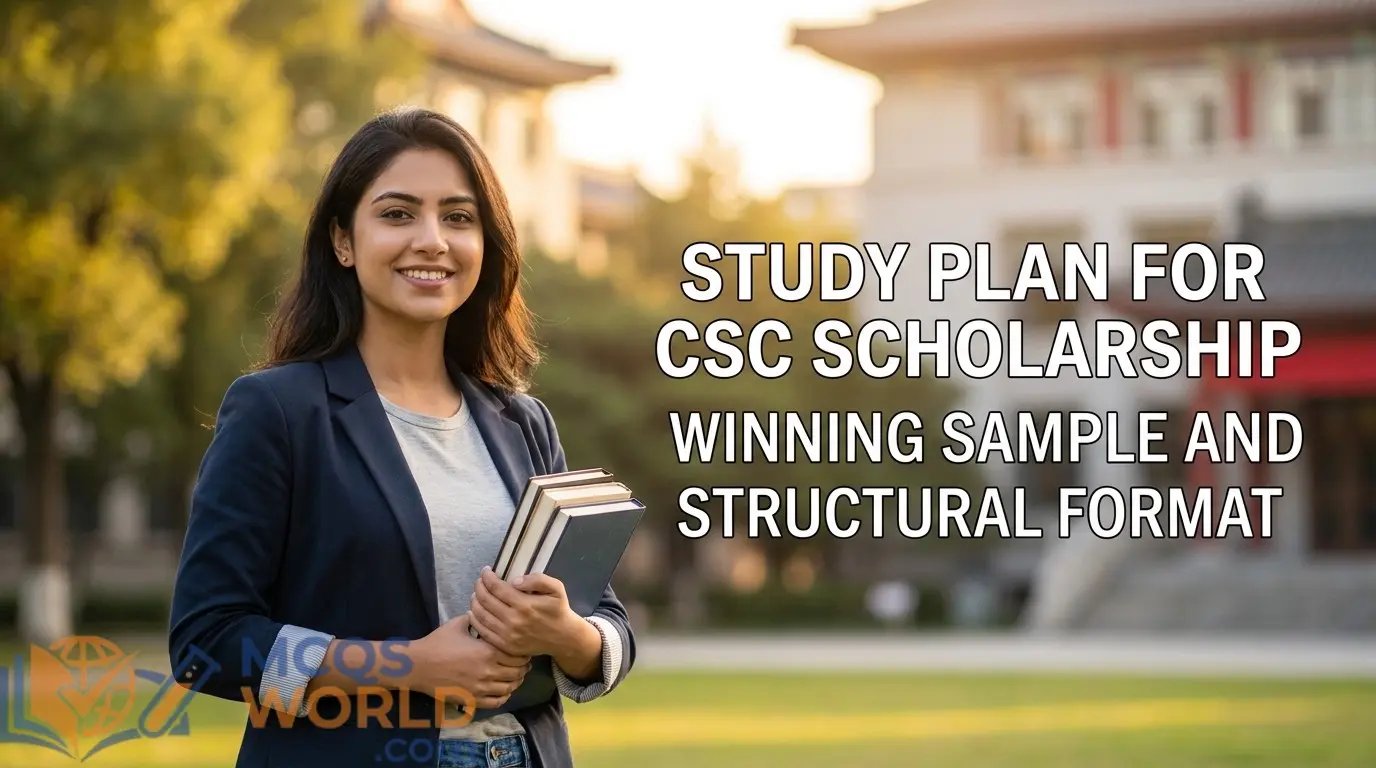 Study Plan for CSC Scholarship: Winning Sample and Structural Format