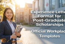 Experience Letter Format for Post-Graduate Scholarships: What a Valid Letter Must Include Experience Letter Format for Post-Graduate Scholarships: What a Valid Letter Must Include