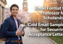 Email Format to Professor for Scholarship: Cold Email Samples for Securing Acceptance Letters Email Format to Professor for Scholarship: Cold Email Samples for Securing Acceptance Letters