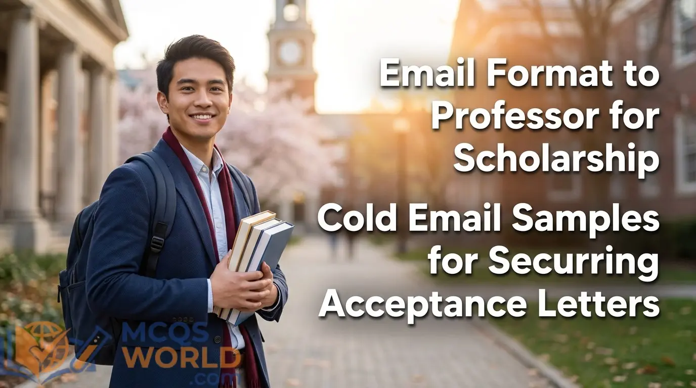 Email Format to Professor for Scholarship: Cold Email Samples for Securing Acceptance Letters Email Format to Professor for Scholarship: Cold Email Samples for Securing Acceptance Letters