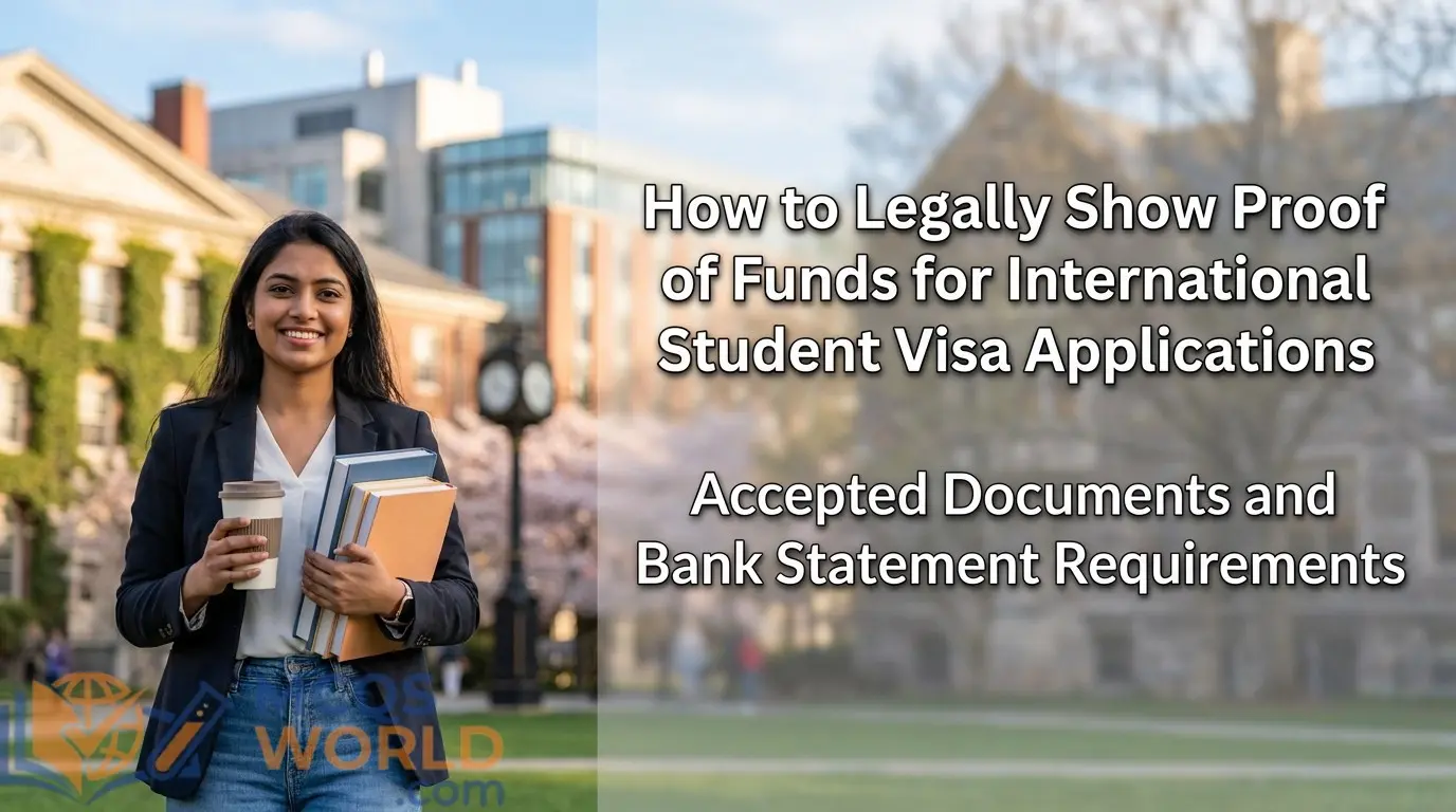 How to Legally Show Proof of Funds for International Student Visa Applications How to Legally Show Proof of Funds for International Student Visa Applications