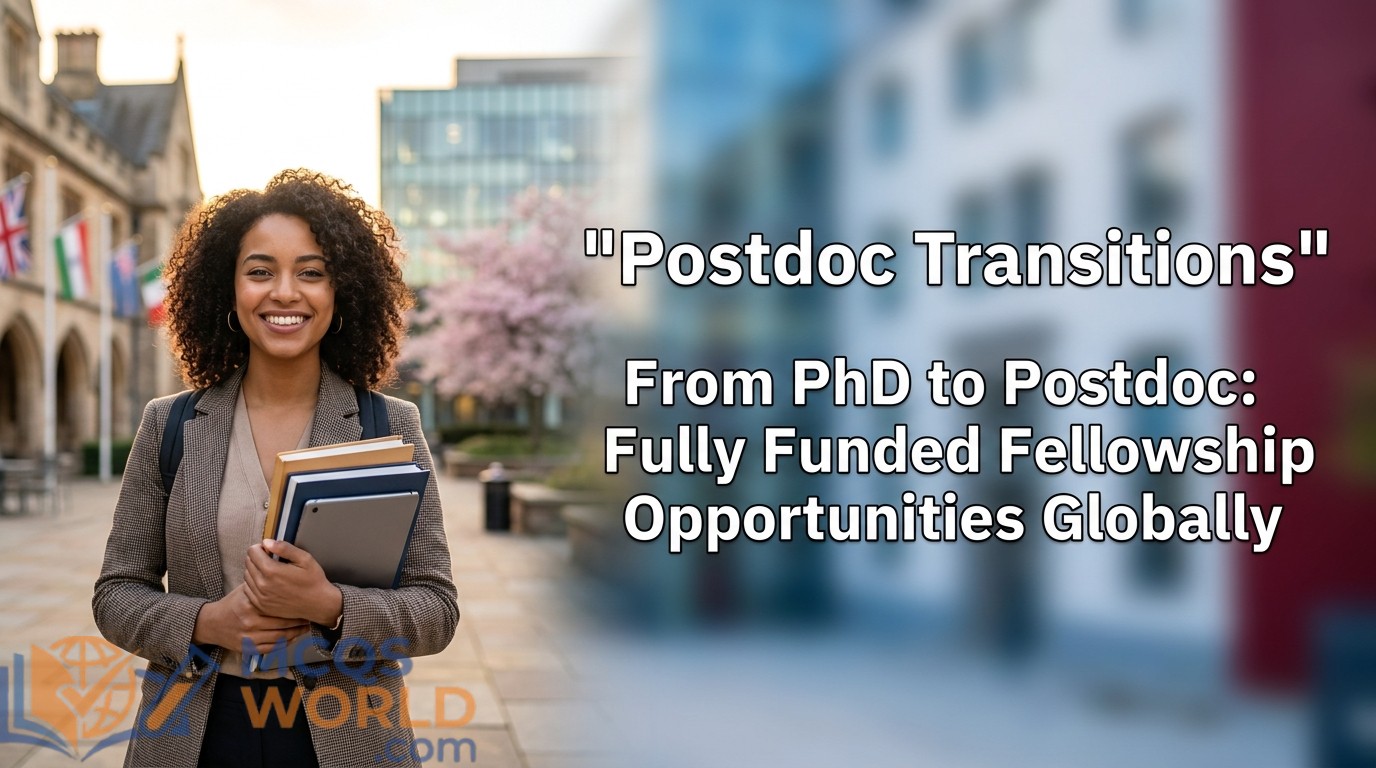 Postdoc Transitions: From PhD to Postdoc: Fully Funded Fellowship Opportunities Globally Postdoc Transitions: From PhD to Postdoc: Fully Funded Fellowship Opportunities Globally
