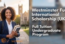 Westminster Full International Undergraduate Scholarship (UK): Full Tuition Program Westminster Full International Undergraduate Scholarship (UK): Full Tuition Program