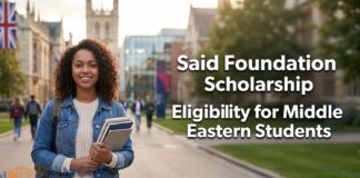 Saïd Foundation Scholarship: Eligibility for Middle Eastern Students Saïd Foundation Scholarship: Eligibility for Middle Eastern Students