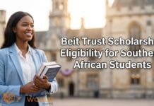 Beit Trust Scholarship: Eligibility for Southern African Students